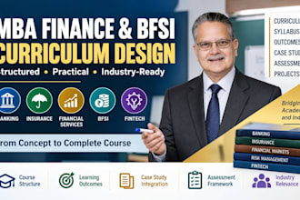 mba finance and bfsi academic consultant
