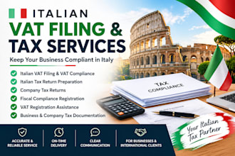 do italian vat filing, tax filing, tax company return fiscal compliance register