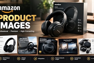 design amazon listing images and a content