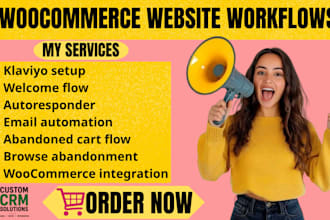 do ecommerce website klaviyo email marketing woocommerce autoresponder workflows