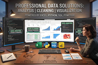do data analysis excel sql power bi and python