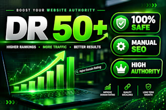 boost ahrefs domain rating DR 50 plus with backlinks