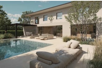 create 3d architectural exterior interior animation