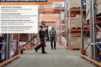 manage supply chain operations, inbound receipt audits, and order processing