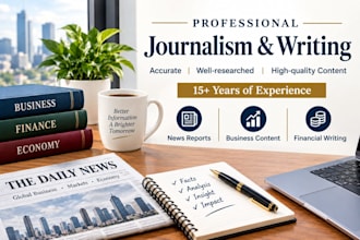 write professional news articles in english or bengali