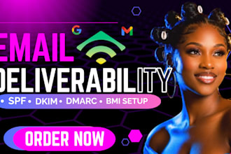 fix email deliverability, spf dkim dmarc and inbox placement