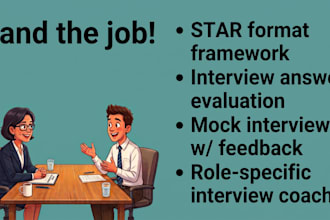 provide interview feedback, coaching, and mock interviews