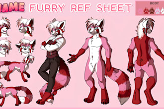 do furry reference sheet fursona ref sheet character design nsfw furry artist