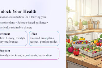 create customized diet plans for your goals