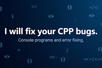 fix cpp bugs and build small console programs