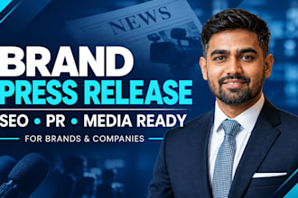 write your brand company press release for SEO, PR distribution and UK PR