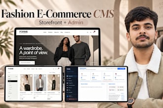 build a custom fashion ecommerce website with admin panel