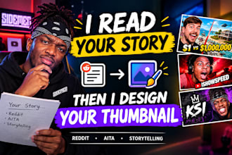 design reddit and story youtube thumbnails