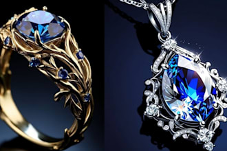 create 3d jewelry cad designs in matrix for casting and 3d printing
