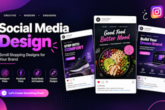 design professional social media posts, banners and flyers