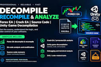 decompile, edit, recompile and unlock forex ea source code