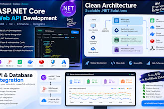 develop aspnet core applications and API with sql server