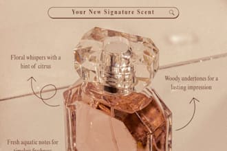 design luxury perfume and fragrance social media post