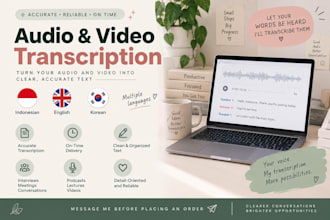transcribe audio and video accurately