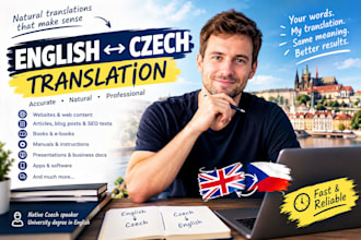 translate your text from english to czech and vice versa