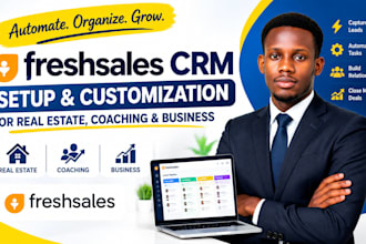 setup freshsales CRM for real estate, coaching, and business