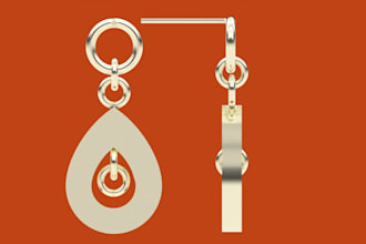 provide a ready to use printable jewelry earring design file