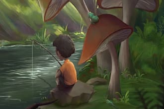 create 2d environment and game background for you
