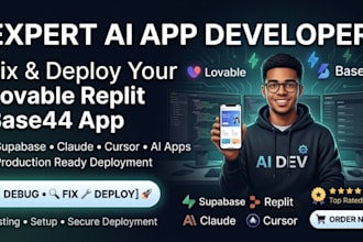 build base44 ai app, saas mvp, web app, ai app and bug fixing