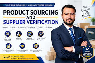 do product sourcing and supplier verification
