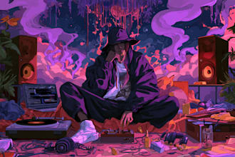 create custom illustrated cover art for your album