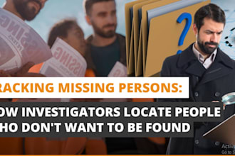 find missing someone, trace spouse and investigate social media and gps location