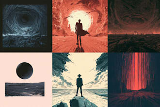 design atmospheric album artwork with creative visuals