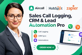 build aircall hubspot zapier sales calllogging crm lead automation pro