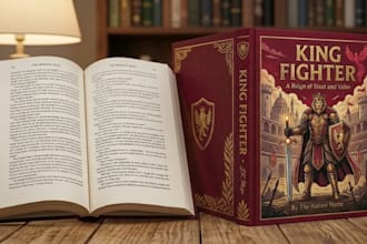 create eye catching book cover design or kindle cover design