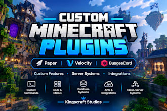 develop a custom minecraft plugin for your server