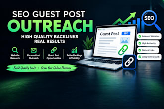 do professional SEO guest post outreach and link building