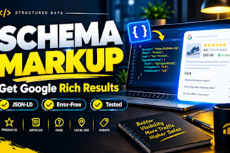 add schema mark up and structured data for google rich results