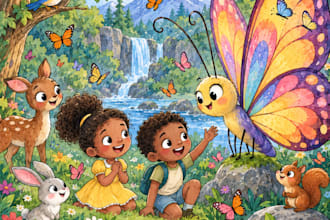 children book illustration and children book illustration
