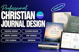design redesign christian journal, planner, digital journal, planner, kdp, esty