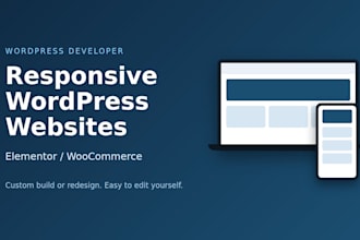 build a responsive wordpress website with elementor