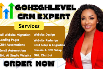 gohighlevel website design, ghl website redesign, ghl automation, CRM expert