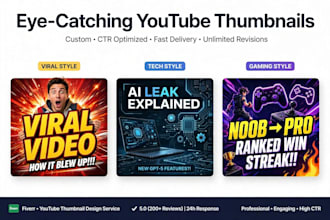 design viral youtube thumbnails for upsc and education niche