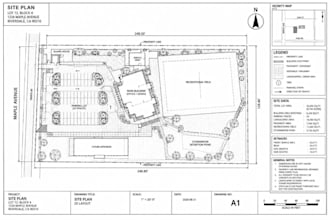 draft site plans, plot plans and landscape plans in autocad for permits