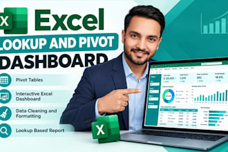 create excel lookup and pivot dashboard