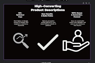 write compelling product descriptions and SEO content