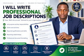 write professional job descriptions