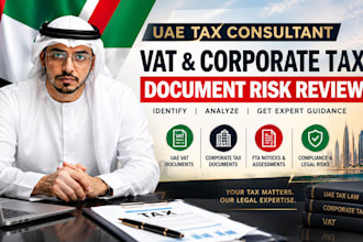 review uae vat and corporate tax documents for legal risks