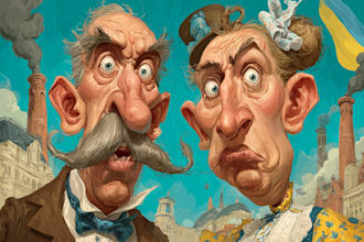 design custom editorial political cartoons