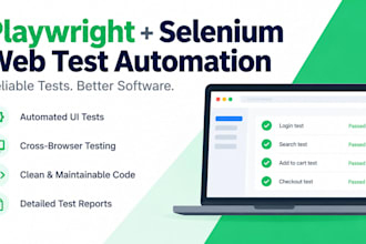 automate web tests using playwright and selenium