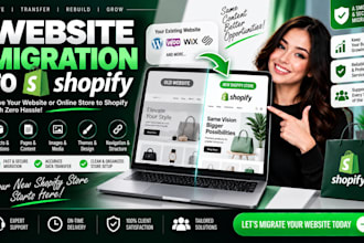 migrate your website or online store to shopify